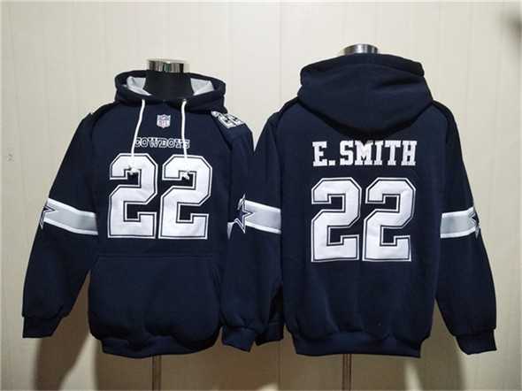 Men's Dallas Cowboys #22 Emmitt Smith Navy Ageless Must-Have Lace-Up Pullover Hoodie,We sell and wholesale Men's Dallas Cowboys #22 Emmitt Smith Navy Ageless Must-Have Lace-Up Pullover Hoodie on line form chian!